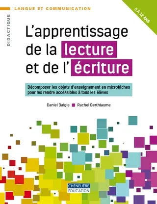 L'apprentissage de la lecture et écriture