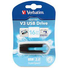 Clés USB Flash Store'n'Go V3 bleu 16GB